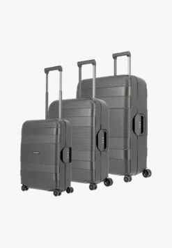 Travelite KORFU 4W TROLLEY 3 PACK - Kofferset - Black