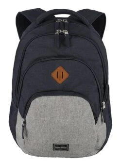 Travelite Basic Melange Backpack Marine / Grey