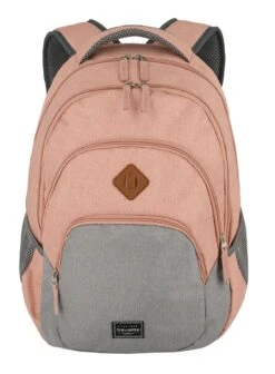 Travelite Basic Melange Backpack Rose / Grey