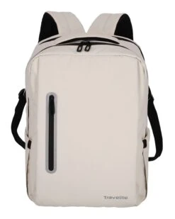 Travelite Basics Boxy Backpack Cream White