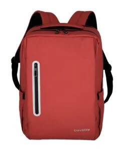 Travelite Basics Boxy Backpack Red