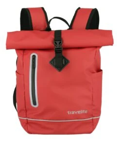 Travelite Basics Roll-Up Backpack Plane Red