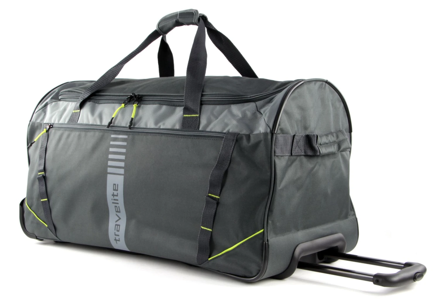 Travelite Basic Active Trolley Travel Bag Anthrazit / Lemon