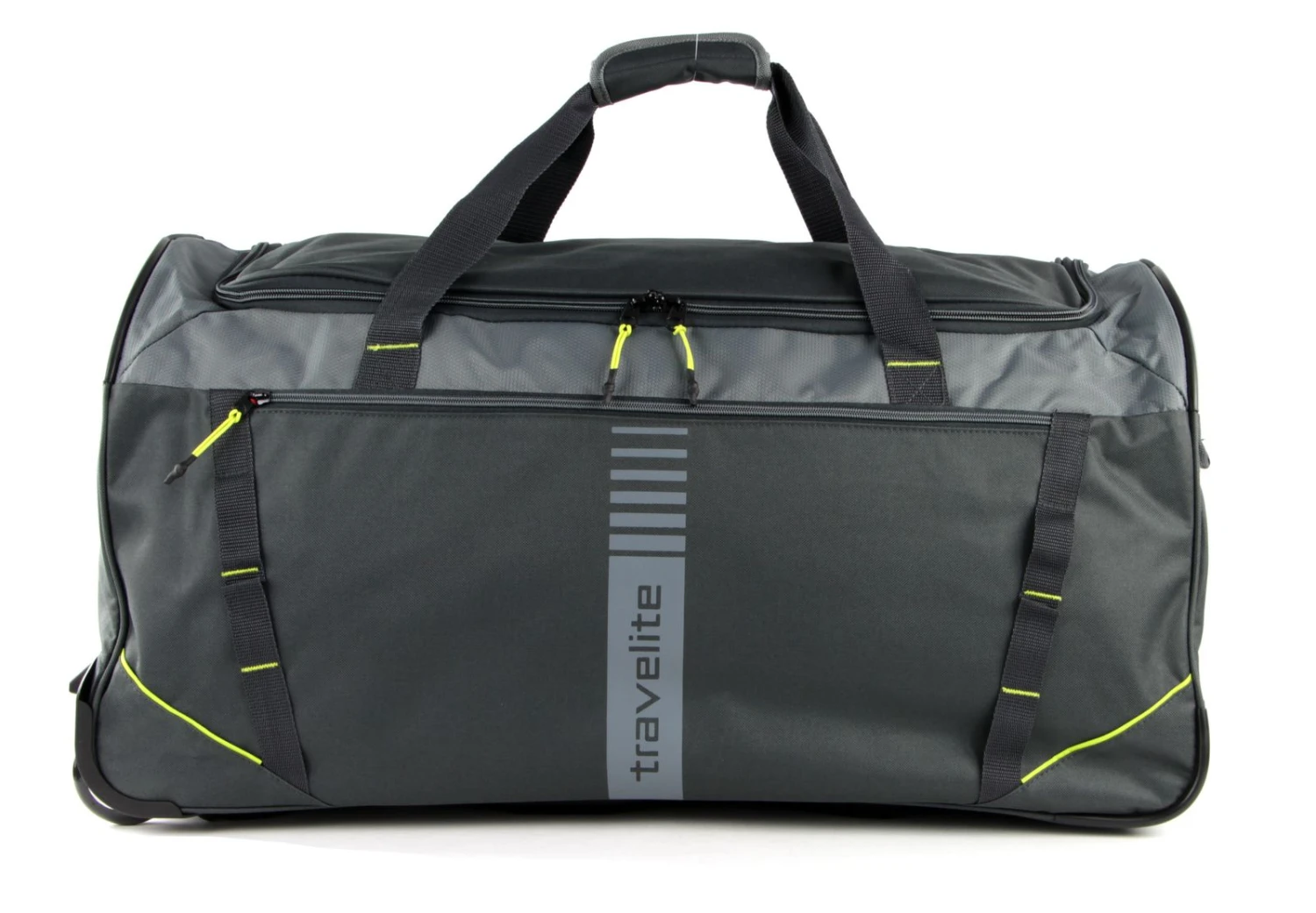 Travelite Basic Active Trolley Travel Bag Anthrazit / Lemon - Image 2
