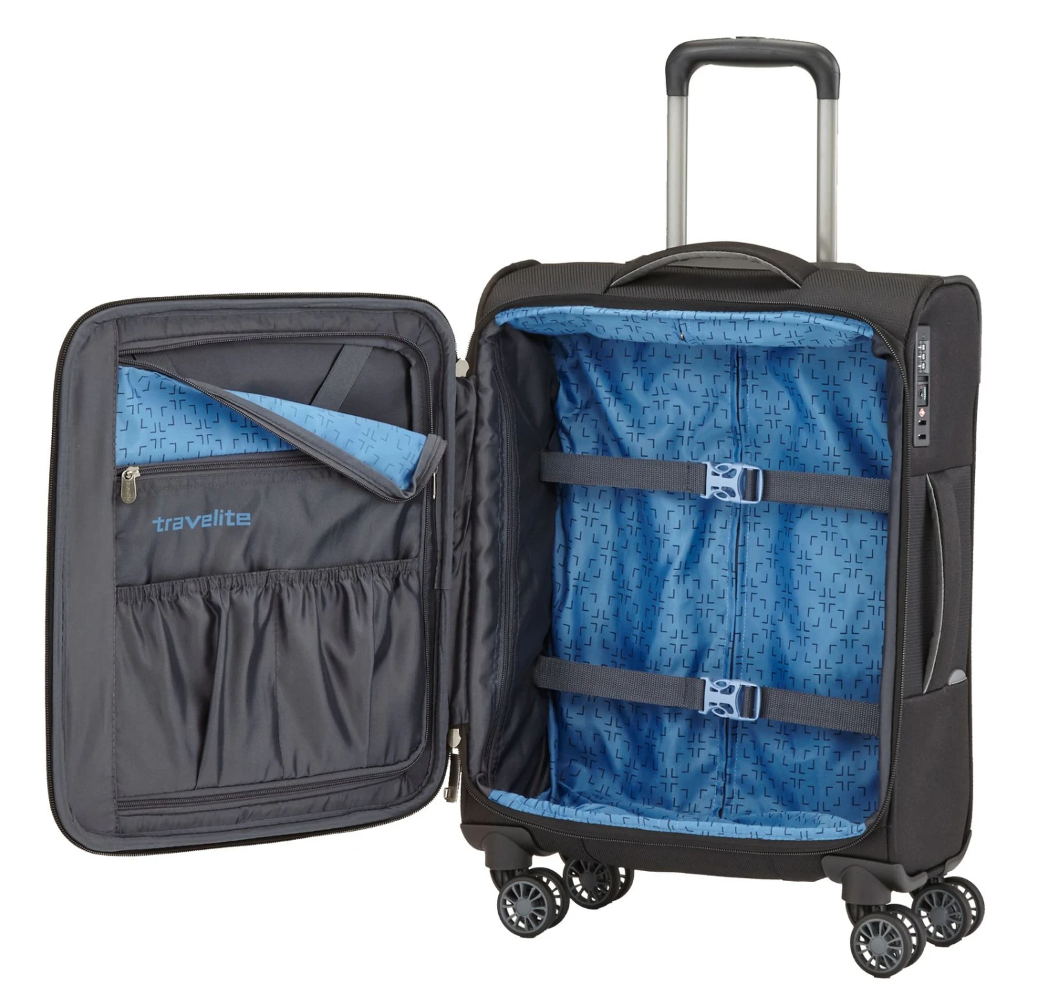 Travelite Capri 4W Trolley S Black - Image 6