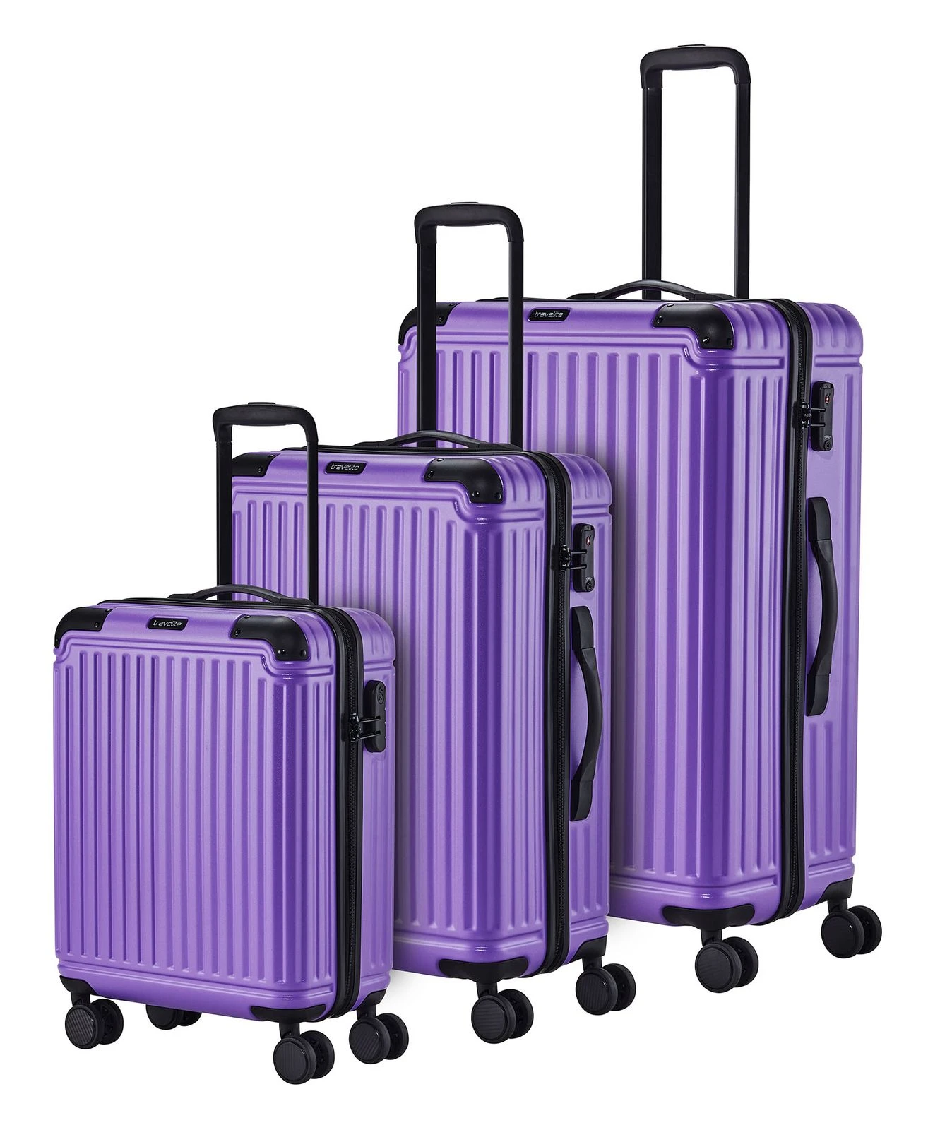 Travelite Cruise 4W Trolley L / M / S Travelbag Lilac - Image 2