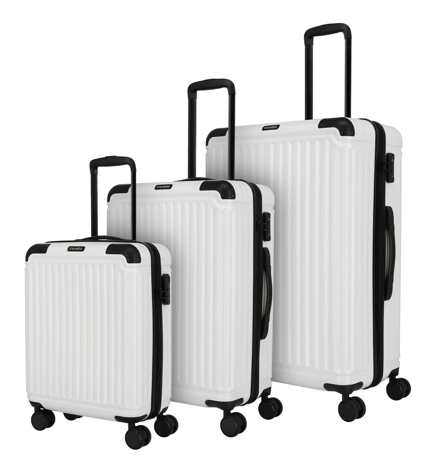 Travelite Cruise 4W Trolley L / M / S Travelbag White