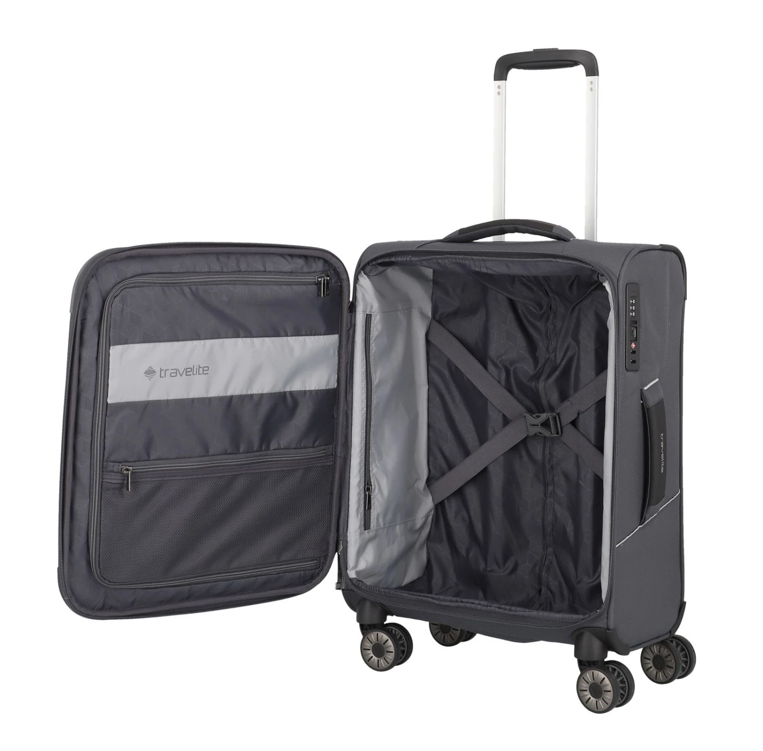 Travelite SKAII 4W Trolley S Summit Grey - Image 6
