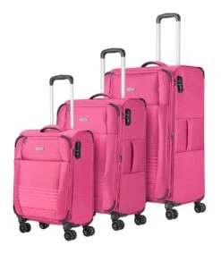 Travelite Seaside 4W Trolley-Set L / M / S Pink