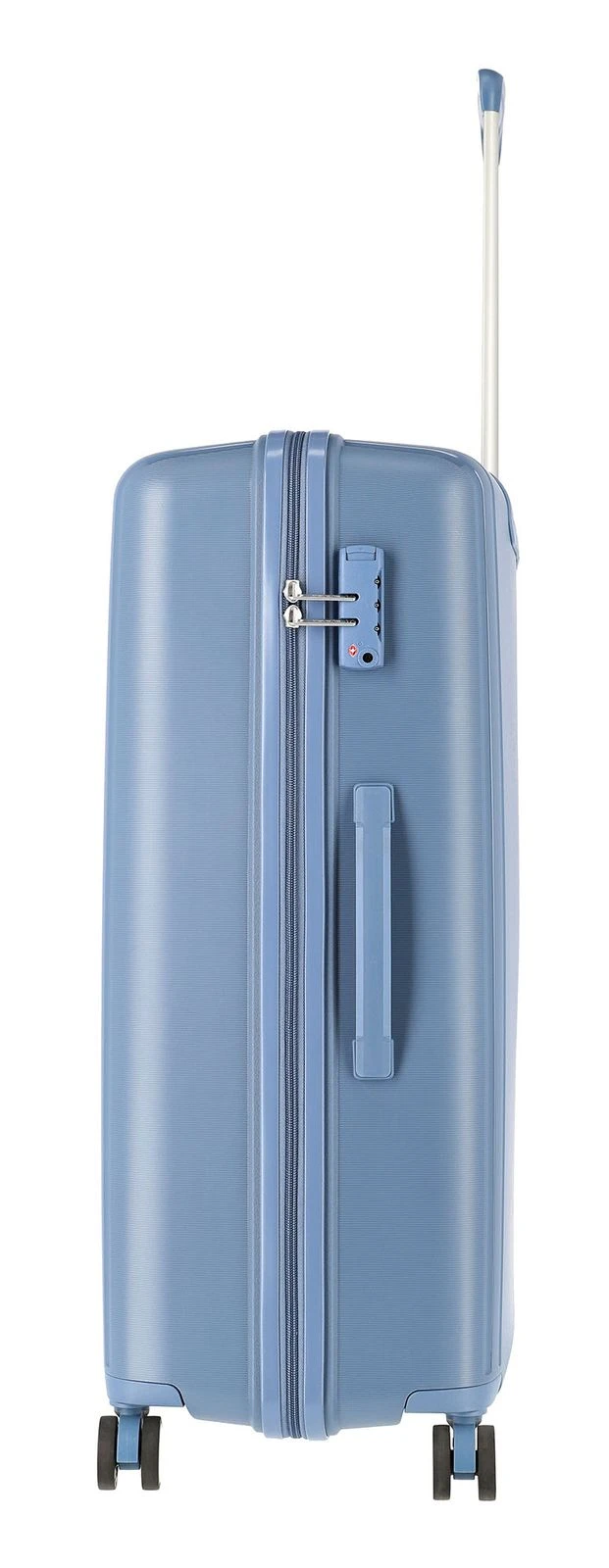 Travelite Vaka 4W Trolley L / M + Beautycase Blue - Grey – Bild 4