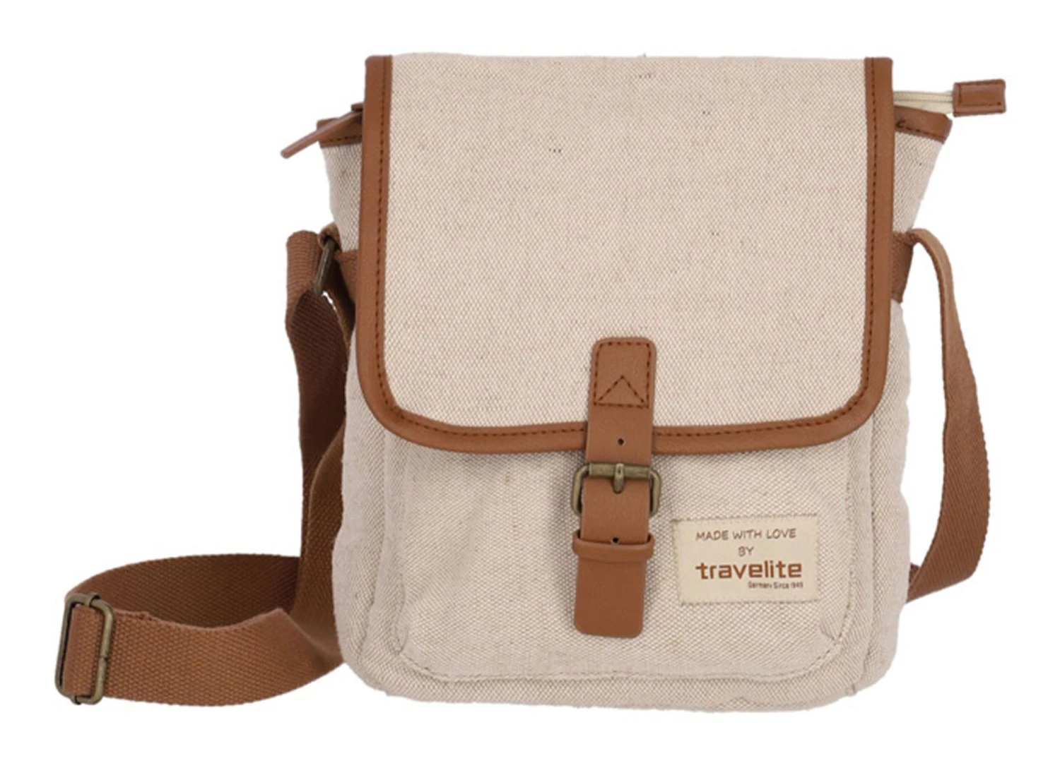 Travelite Hempline Crossbody Bag Natur