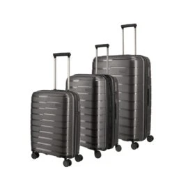 Travelite Air Base Kofferset 3-tlg. 4w L/M Erw./S Anthrazit