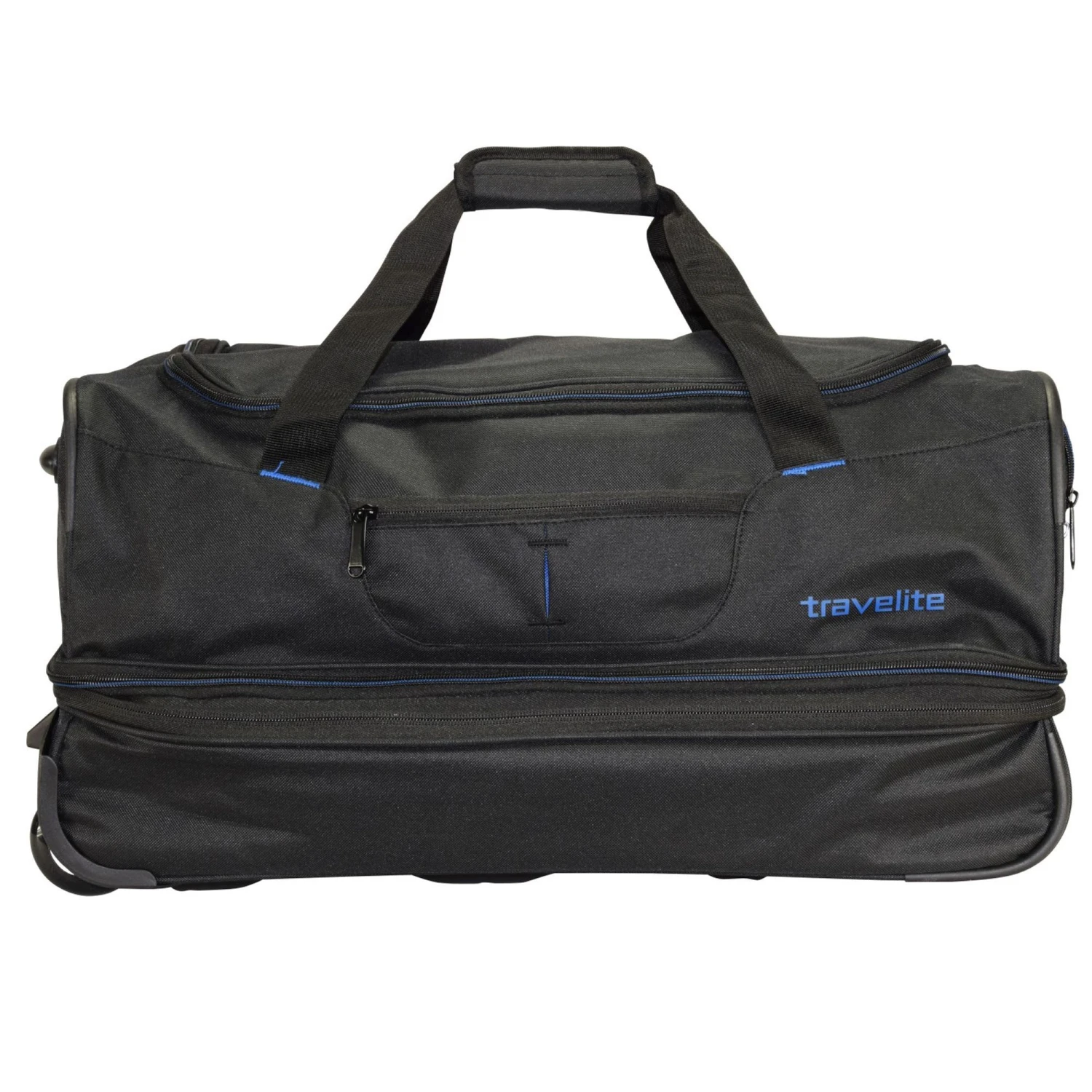 Travelite Basics 2-Rollen Reisetasche 55 Cm In Schwarz Blau