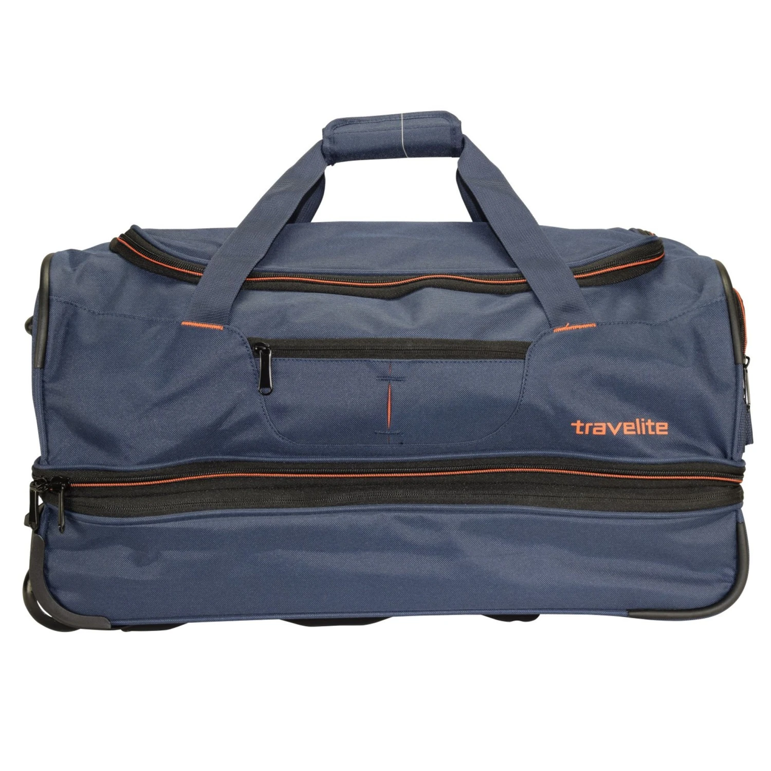 Travelite Basics 2- Rollen Reisetasche 70 Cm In Marine Orange