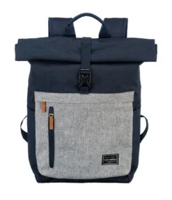 Travelite Basics Rollup Rucksack Marine/grau