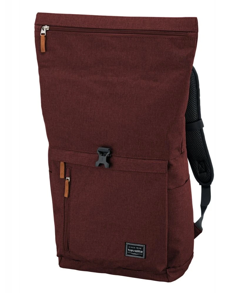 Travelite Basics Rollup Rucksack Bordeaux - Image 4