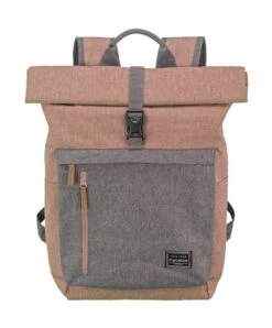 Travelite Basics Rollup Rucksack Rosa/Grau