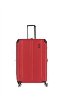 Travelite City 4w Trolley L Erw. Rot