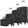Travelite Miigo 4w L/M/S+Bordtasche Nachtschwarz