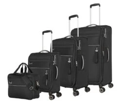 Travelite Miigo 4w L/M/S+Bordtasche Nachtschwarz