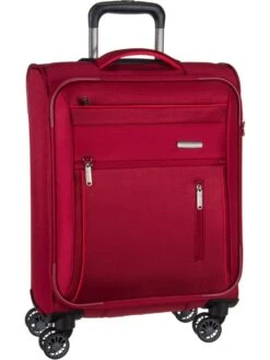Travelite Trolley + Koffer Capri 4-Rad Trolley S In Rot