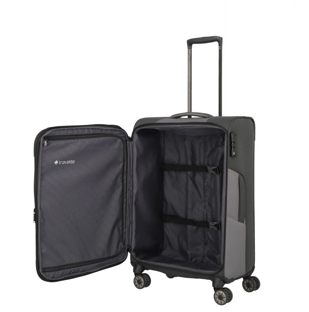 Travelite Viia 4w Trolley M 67 Schiefer – Bild 7