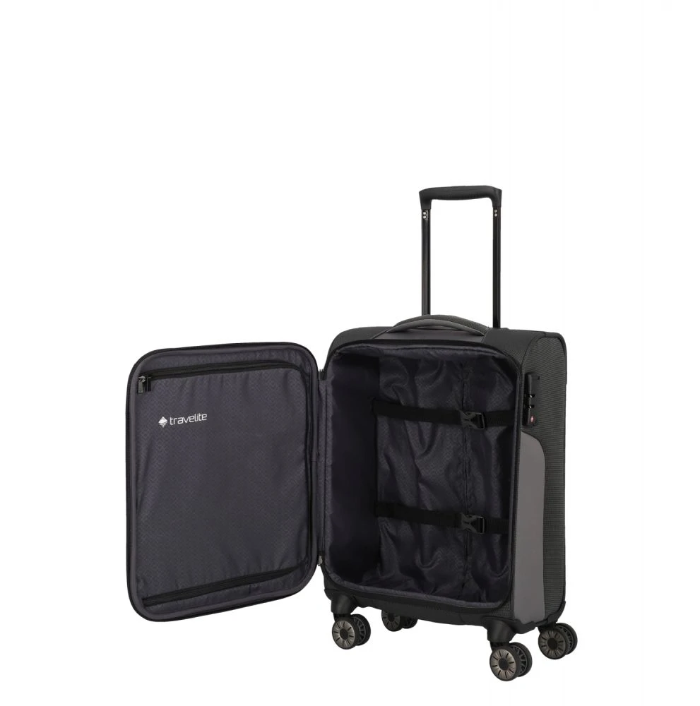 Travelite Viia 4w Trolley S 55 Schiefer – Bild 7